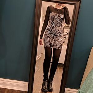 Black and White Dress